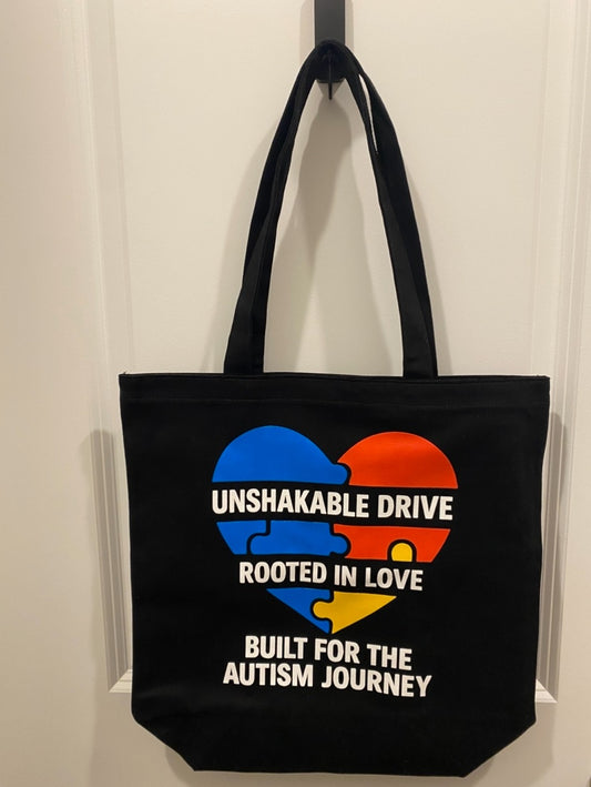 Autism Awareness Tote Bag by Unshakable Drive™ Rooted in Love, Built for the Journey