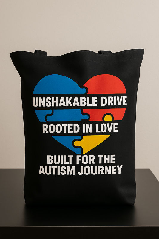 Autism Awareness Tote Bag by Unshakable Drive™ Rooted in Love, Built for the Journey